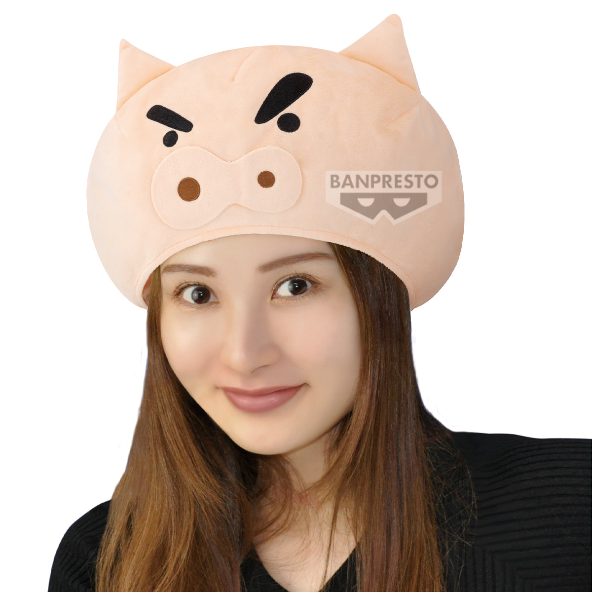 짱구는 못말려 반프레스토 쓸 수 있는 플러시 봉제인형 모자 -부리부리 자에몽-