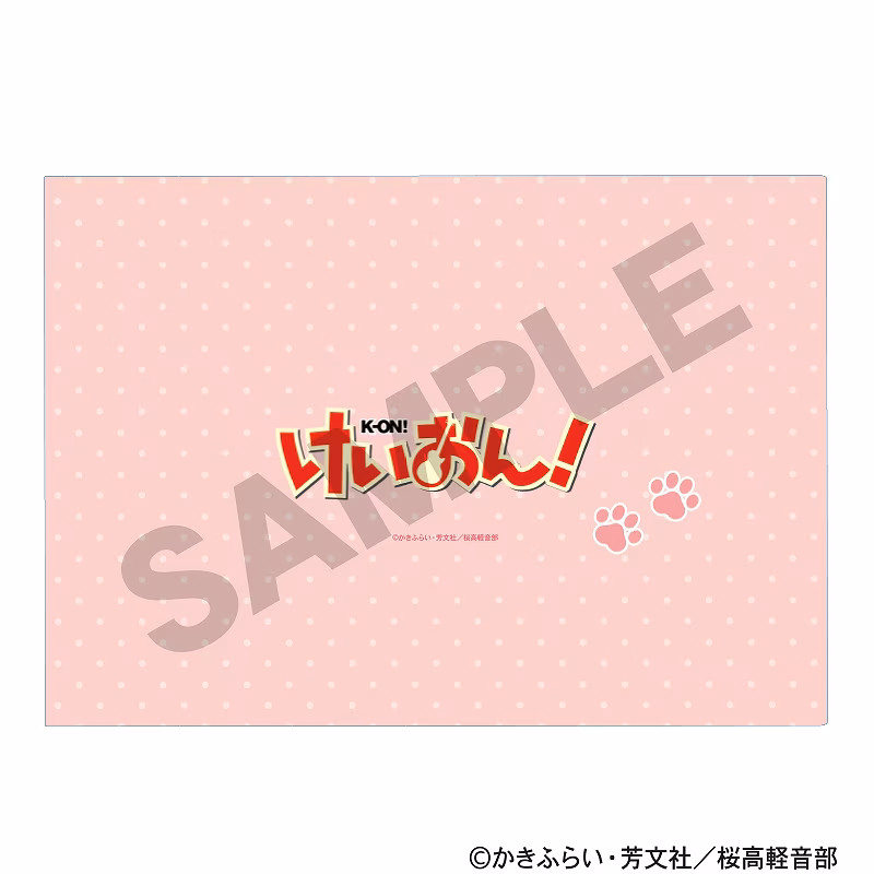 K-ON! 케이온 굿즈 CRUX 고양이 디자인 싱글 클리어파일 상세 이미지 1
