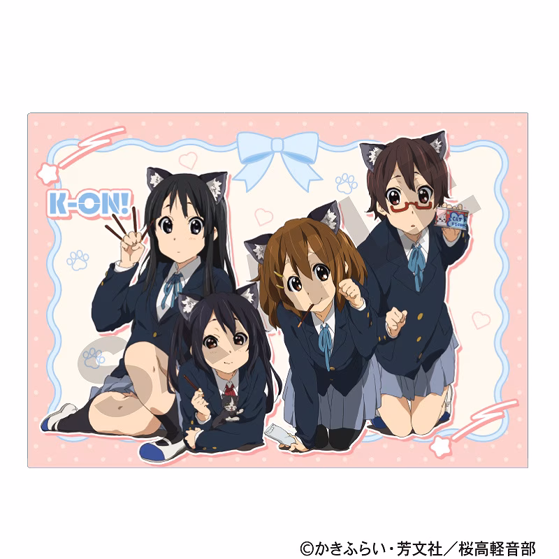 K-ON! 케이온 굿즈 CRUX 고양이 디자인 싱글 클리어파일