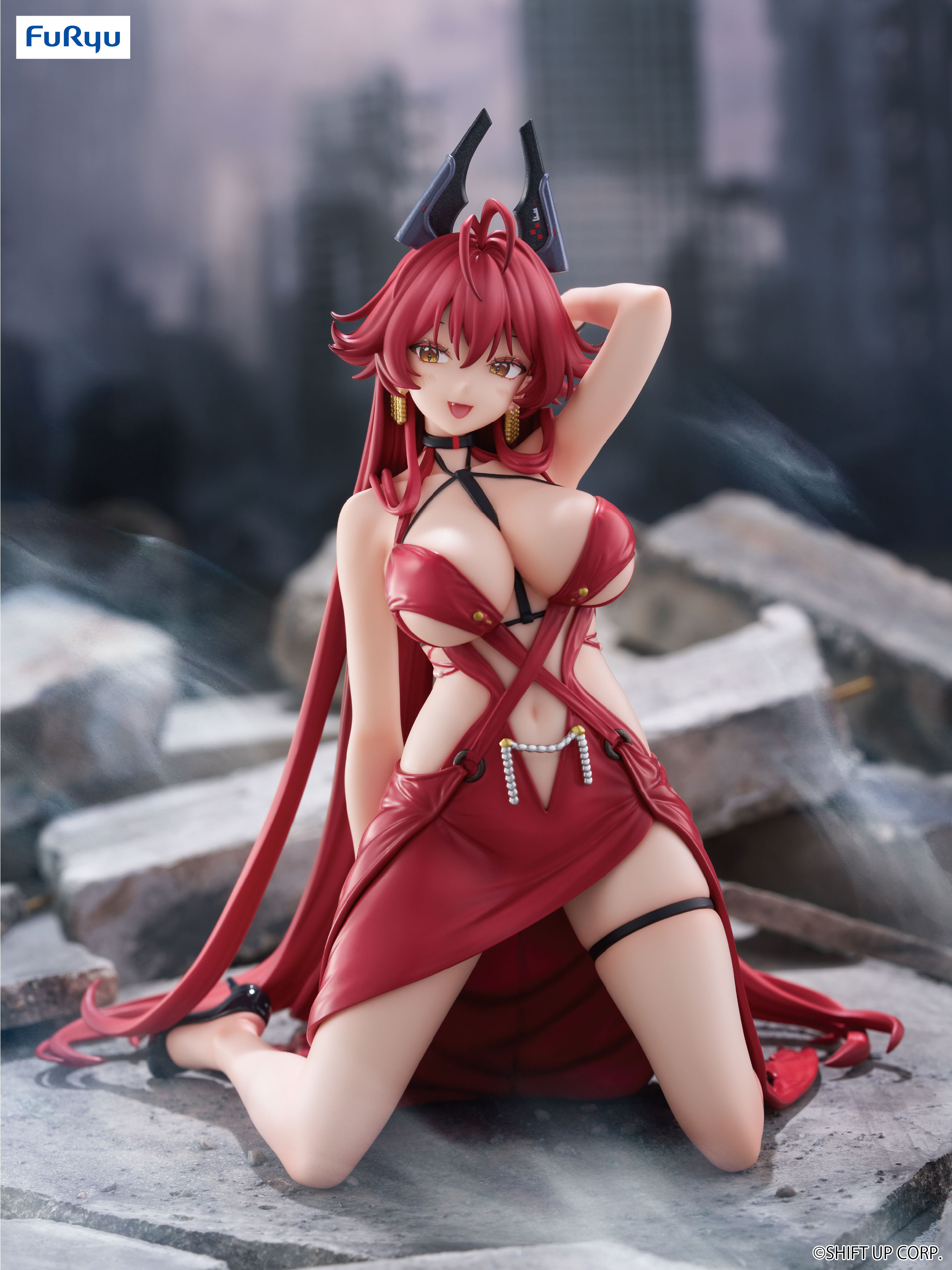 승리의 여신: 니케 굿즈 누들 스토퍼 피규어 레드 후드 넌센스 레드 Ver. 상세 이미지 1