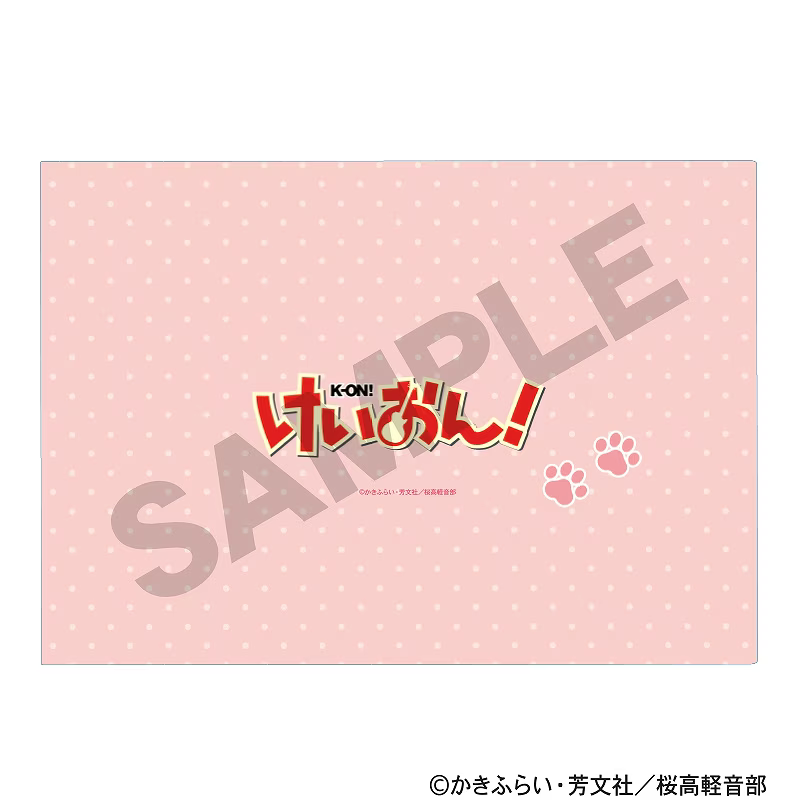 K-ON! 케이온 굿즈 CRUX 고양이 디자인 싱글 클리어파일 상세 이미지 1