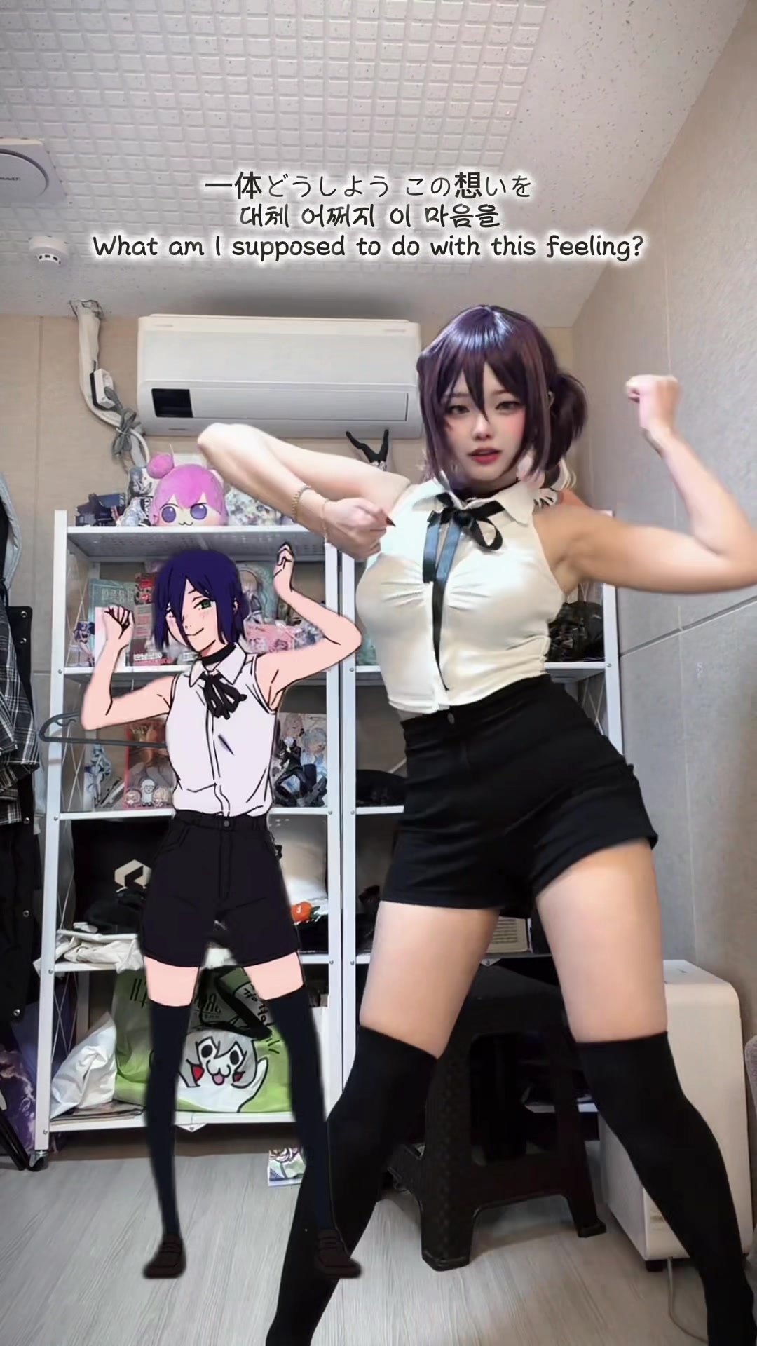 90년대생 할미가 힘내서 레제춤 춰봤어,,💣💜 #chainsawman #reze #irisout #cosplay #foryou