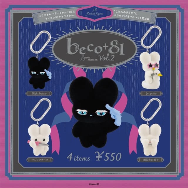 beco81+ 시리미미 우사기 플로키 마스코트 2탄 가챠